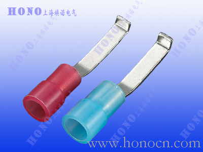 双压接尼龙预绝缘凹片形端子