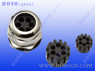 6孔黄铜镀镍电缆接头