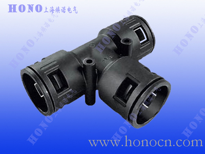 塑料波纹软管T型三通接头