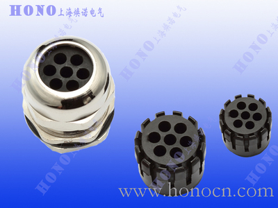 7孔黄铜镀镍电缆接头