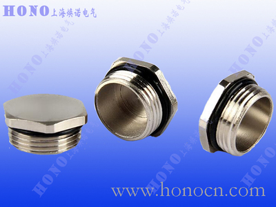 M制六角黄铜镀镍堵头